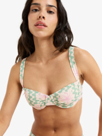 5 Hibiscus Daze - Bügel-Bikinioberteil für Damen Grün ERJX305454 Roxy