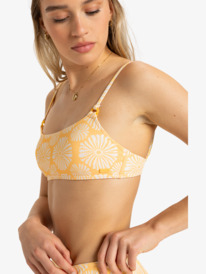 6 Tropical Tile  - Haut de maillot de bain Brassière Femme Jaune ERJX305463 Roxy