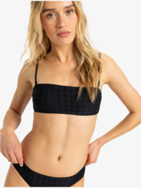 0 Camilo - Top de bikini bandeau para mujer Negro ERJX305469 Roxy