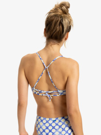 3 Artsy Tile - Top de biquíni Bralette para Mulher Roxo ERJX305480 Roxy