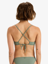 3 Beach Classics - Bralette bikinitop voor Dames Green ERJX305498 Roxy