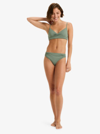 2 Beach Classics - Top de bikini bralette para mujer Verde ERJX305501 Roxy