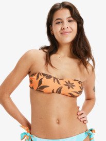 8 Hula Hibiscus - Bandeau Bikini for Women Branco ERJX305515 Roxy