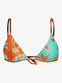 10 Hula Hibiscus Tiki Tri - Triangel-Bikinioberteil für Damen Weiss ERJX305516 Roxy