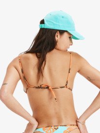 7 Hula Hibiscus Tiki Tri - Top de bikini crop para mujer Blanco ERJX305516 Roxy