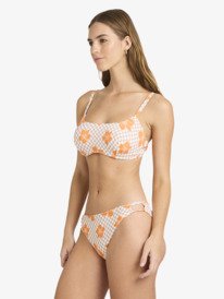 3 Mini Hula - Top de bikini con aros para mujer Marron ERJX305526 Roxy