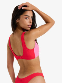 3 Lagos Bralette - Reggiseno bikini da Donna Red ERJX305562 Roxy