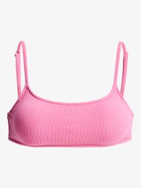 6 Lagos Basic Bralette - Top de bikini para mujer Rosa ERJX305563 Roxy