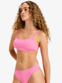 3 Lagos Basic Bralette - Top de bikini para mujer Rosa ERJX305563 Roxy