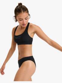 1 Roxy Active Bralette Sd - Parte de cima de biquíni para mulher Preto ERJX305568 Roxy