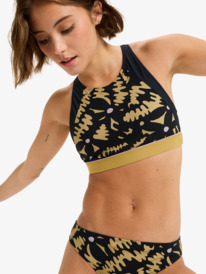 5 Roxy Active Crop Top - Bikini Top voor Dames Black ERJX305571 Roxy