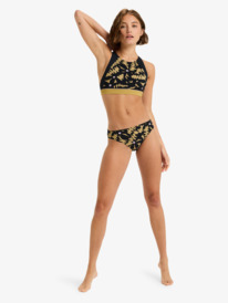 3 Roxy Active Crop Top - Bikini Top voor Dames Black ERJX305571 Roxy