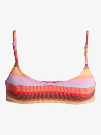 5 Sunset Stripe Bralette - Triangle Bikini Top for Women Pink ERJX305573 Roxy