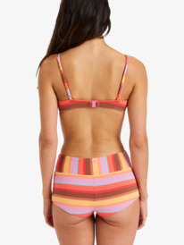 3 Sunset Stripe Bralette - Triangle Bikini Top for Women Pink ERJX305573 Roxy