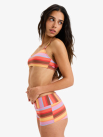 1 Sunset Stripe Bralette - Triangle Bikini Top for Women Pink ERJX305573 Roxy