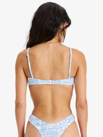 5 Flowers Wave Bralette - Top de bikini para mujer Azul ERJX305575 Roxy