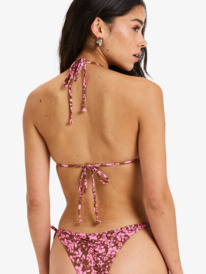 3 Kerlina Tiki Tri - Triangle Bikini Top for Women Brown ERJX305579 Roxy