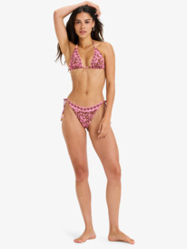 2 Kerlina Tiki Tri - Triangle Bikini Top for Women Brown ERJX305579 Roxy