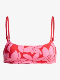 5 Khloe Basic Bralette - Reggiseno bikini da Donna Red ERJX305589 Roxy
