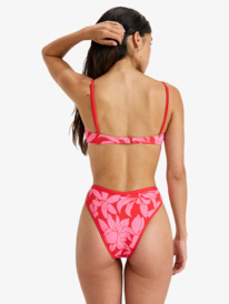 3 Khloe Basic Bralette - Bikini Top for Women Red ERJX305589 Roxy