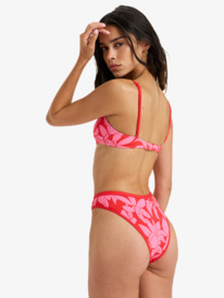 1 Khloe Basic Bralette - Bikini Top for Women Red ERJX305589 Roxy