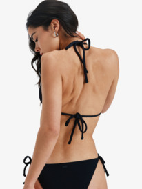 5 Kauai Mini Tiki Tri - Triangle Bikini Top for Women Black ERJX305601 Roxy