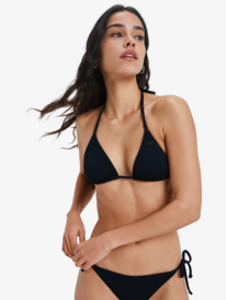 1 Kauai Mini Tiki Tri - Triangle Bikini Top for Women Black ERJX305601 Roxy