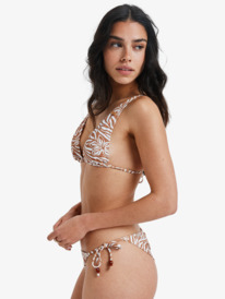 2 Wild Thang Tiki Tri - Top de bikini triangular para mujer Marron ERJX305607 Roxy