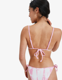 4 Sunrise Tiki Tri - Triangle Bikini Top for Women Pink ERJX305610 Roxy