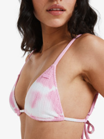 2 Sunrise Tiki Tri - Triangle Bikini Top for Women Pink ERJX305610 Roxy