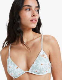 3 Dream Floral - Underwired Bikini Top for Women Green ERJX305614 Roxy