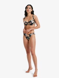 roxy, Nostalgic Feels - Bikinitop met Beugels Cupmaat D voor Dames, ALMOND TROPICAL FEELS (cmd7) 1 Nostalgic Feels - Bikinitop met Beugels Cupmaat D voor Dames Brown ERJX305617 Roxy