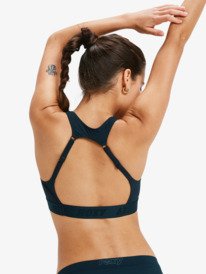 4 Roxy Active Colorblock  - Haut de maillot de bain Brassière Femme Noir ERJX305620 Roxy