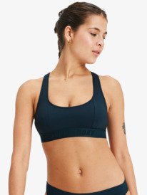 0 Roxy Active Colorblock - Bralette Bikini Top for Women Black ERJX305620 Roxy