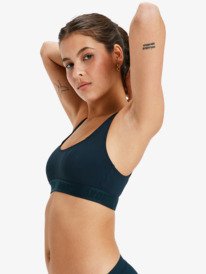 1 Roxy Active Colorblock - Bralette-Bikinioberteil für Damen Schwarz ERJX305620 Roxy