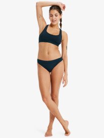 3 Roxy Active Colorblock  - Haut de maillot de bain Brassière Femme Noir ERJX305620 Roxy