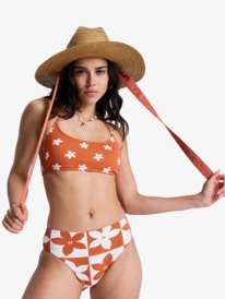 4 Hazy Days - Top de bikini Bralette para mujer Naranja ERJX305623 Roxy
