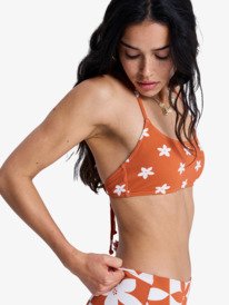 1 Hazy Days - Top de bikini Bralette para mujer Naranja ERJX305623 Roxy