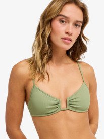 0 Roxy Love - Bralette Bikini Top for Women Green ERJX305629 Roxy