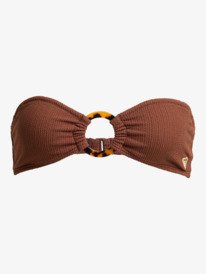 8 Roxy Sunshine - Bandeau Bikini Top for Women Brown ERJX305637 Roxy