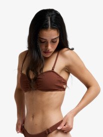 1 Roxy Sunshine - Bandeau Bikini Top for Women Brown ERJX305637 Roxy