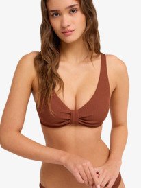 0 Roxy Sunshine - D-Cup Bikini Top for Women Brown ERJX305639 Roxy