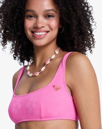 2 Roxy Paradise - Bralette Bikini Top for Women Pink ERJX305641 Roxy