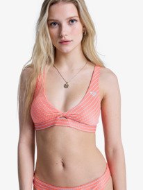 0 Wavy Baby - Bralette Bikinitop voor Dames Pink ERJX305648 Roxy
