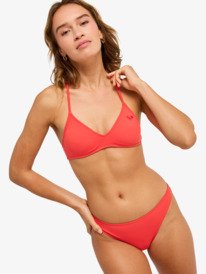 0 Solid Essentials - Parte de cima de biqu&iacute;ni triangular para Mulher Vermelho ERJX305650 Roxy