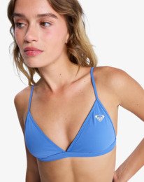 2 Solid Essentials - Triangle-Bikinioberteil für Frauen Blau ERJX305651 Roxy
