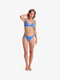3 Solid Essentials - Triangle-Bikinioberteil für Frauen Blau ERJX305651 Roxy