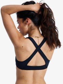 3 Solid Essentials - Bralette-Bikinioberteil für Frauen Schwarz ERJX305659 Roxy