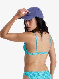 4 Printed Essentials - Triangle Bikini Top for Women Green ERJX305661 Roxy