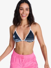 0 The Retro Essentials - Triangle Bikini Top for Women Black ERJX305664 Roxy